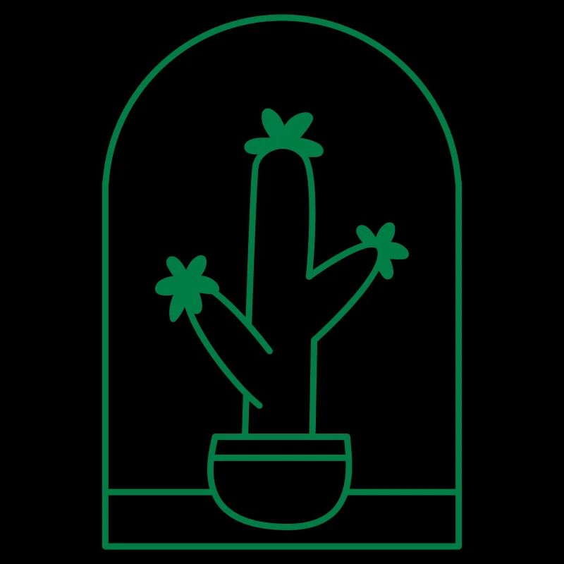 Cactus mignon dans un pot debout