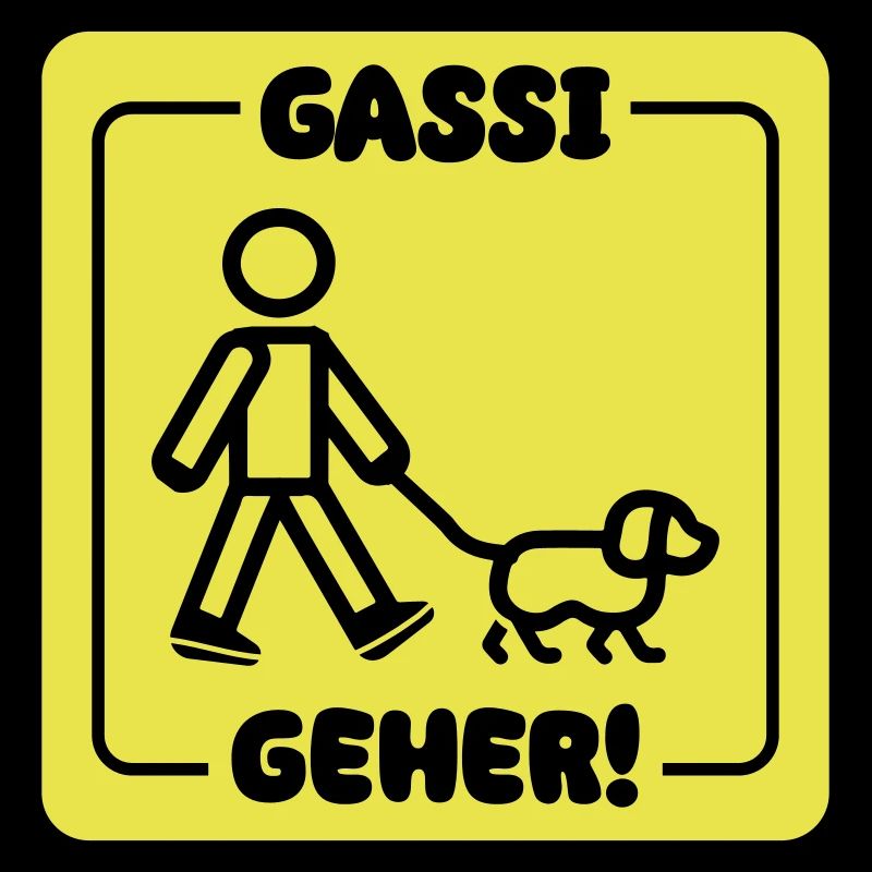 Dog walking dog