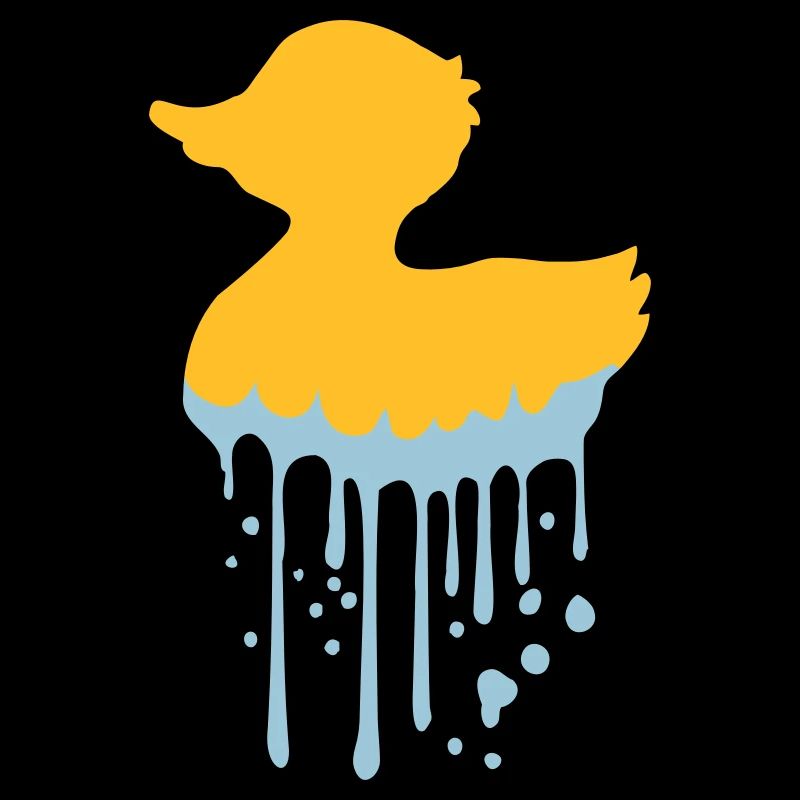 canard en caoutchouc canard en caoutchouc goutte d’eau graffiti fun