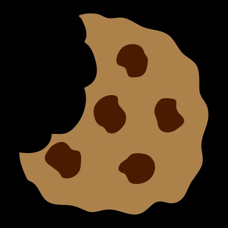 piece of bitten biscuit