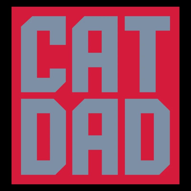 Schild Cat Dad Design