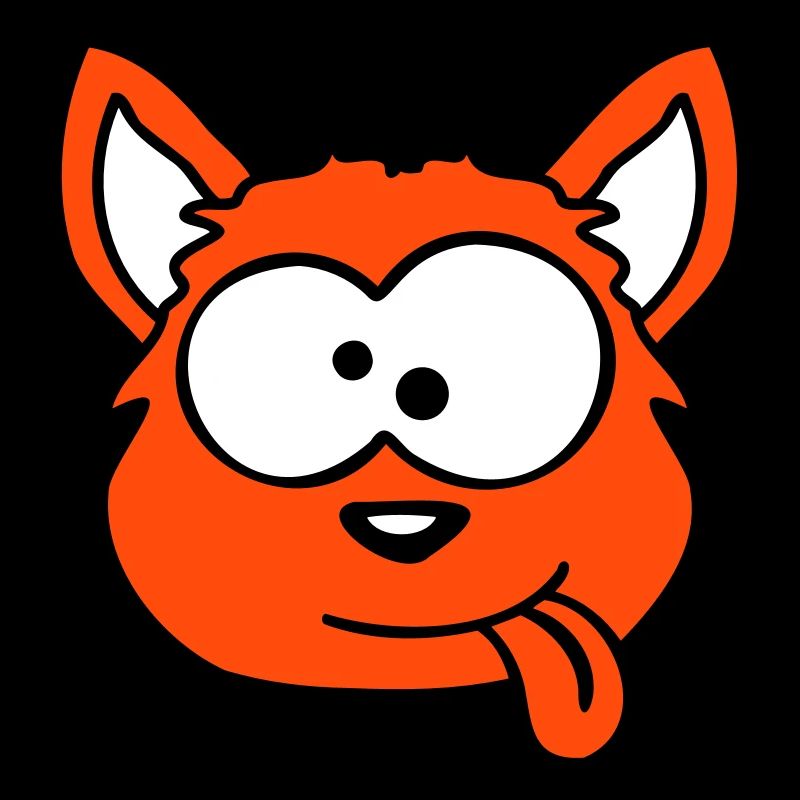Dog Fox Funny Grimace Squint Tongue Out