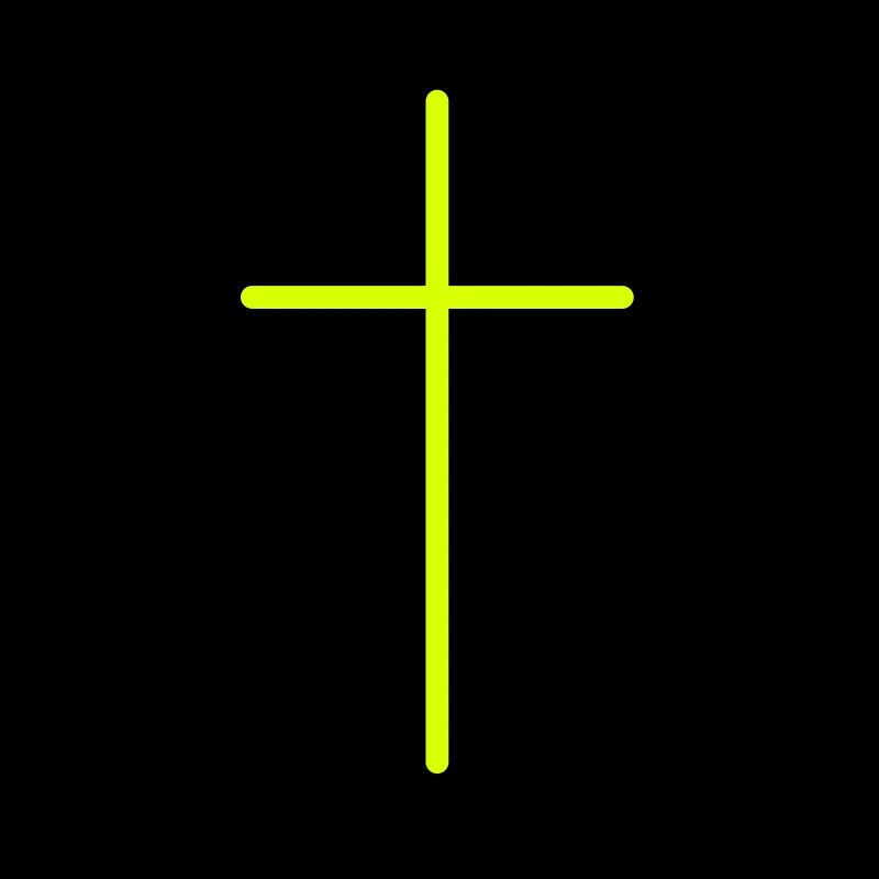 Symbole de croix Ligne