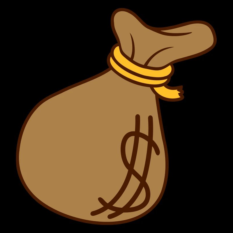 Sac d’argent de symbole de dollar