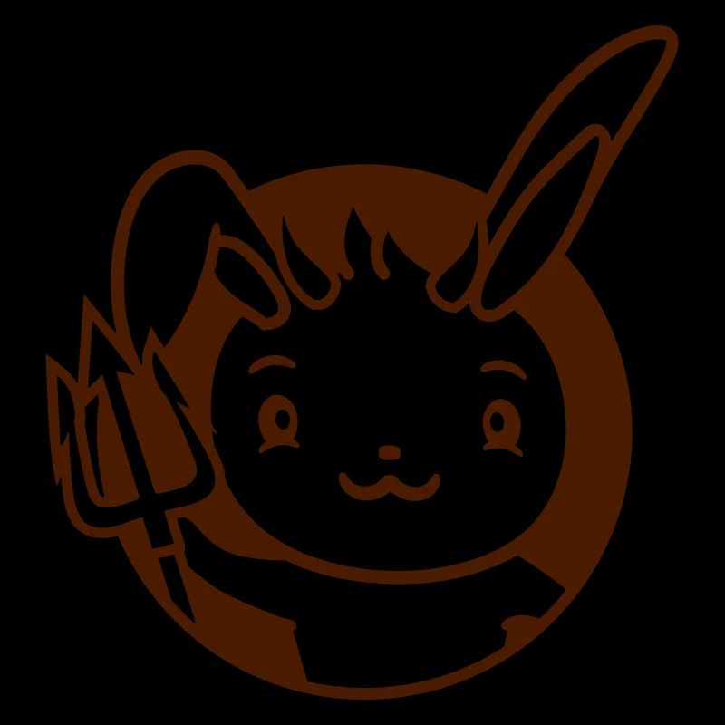 Bunny Devil Demon Evil Satan Hell Trident Costume