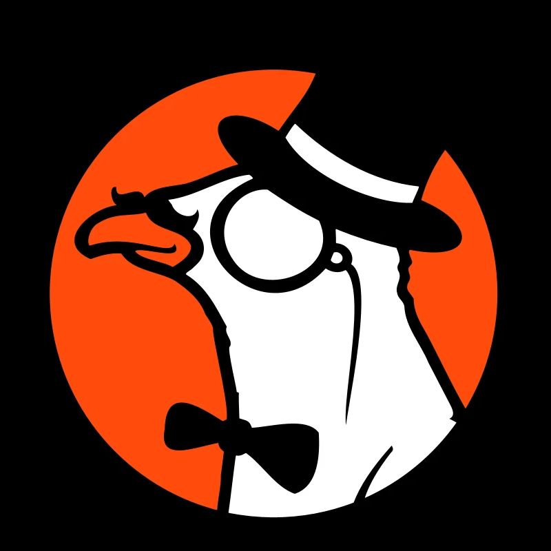 Sir Vogel Zylinder Hut Monokel Brille reicher Herr