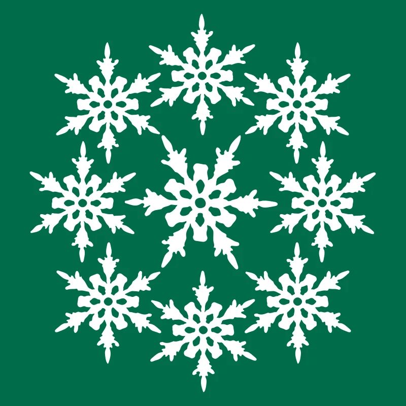 circle round pattern design cool winter cold snow