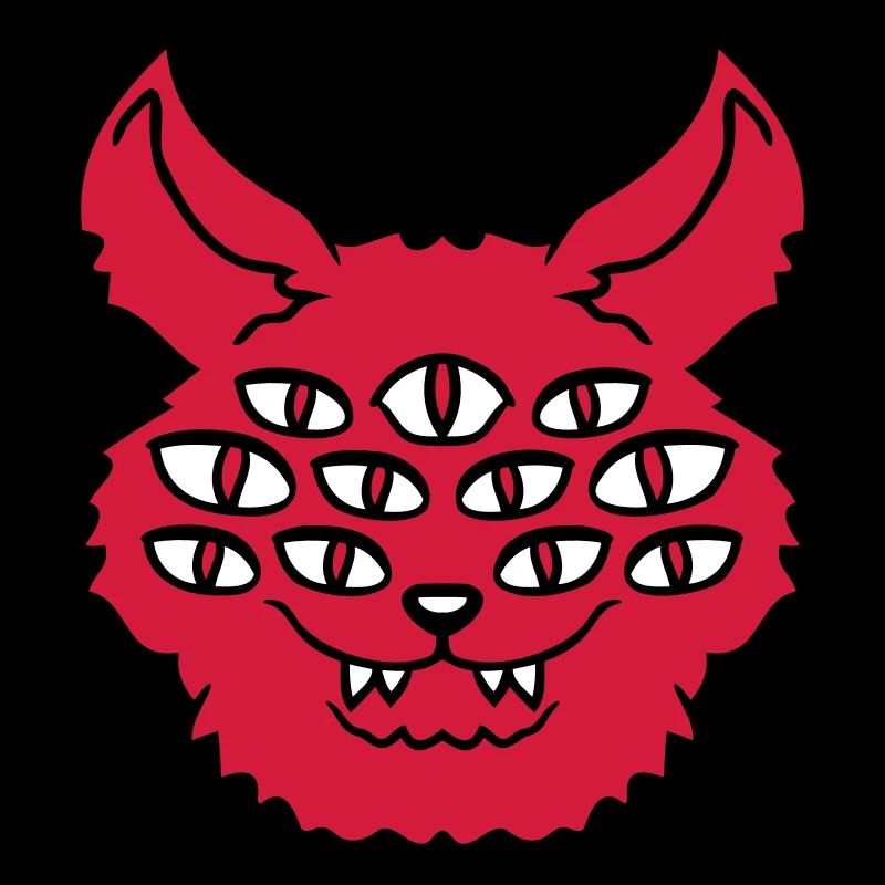 Cat Demon Many Eyes Devil Hell Evil Monster