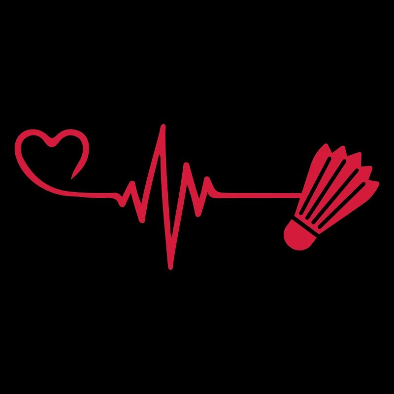 badminton heart pulse heartbeat
