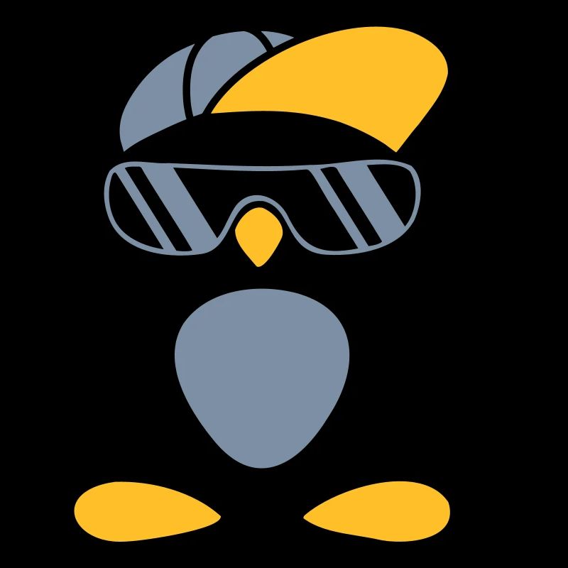 Cooler Pinguin Peace Handzeichen