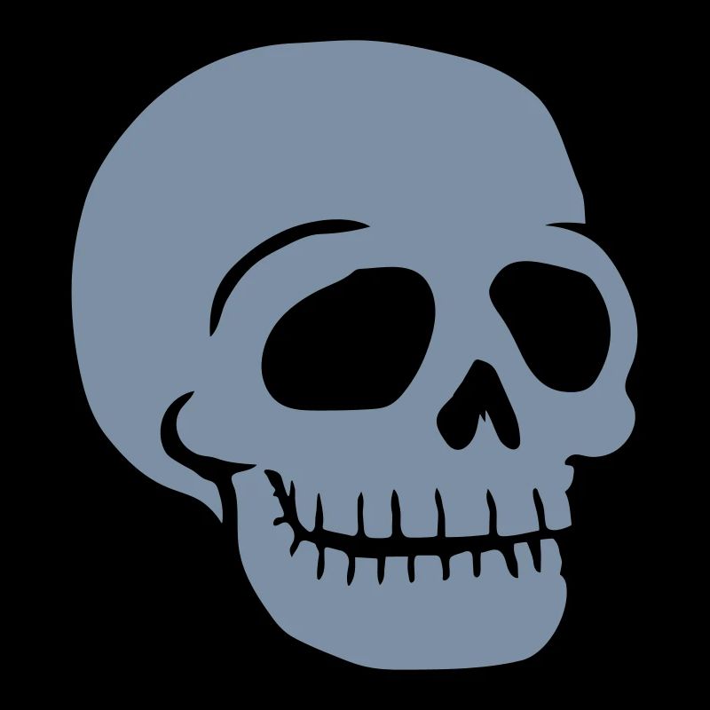 Friendly Comic Skull Skull