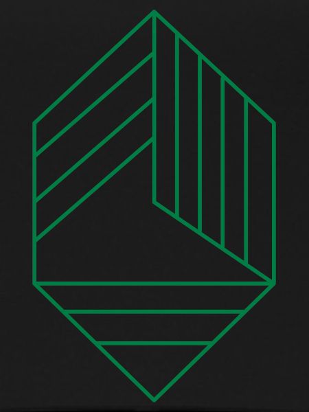 diamond with lines