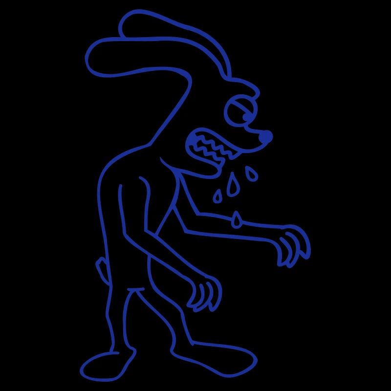 Bunny Monster Evil Ravenous Halloween Drool Spit