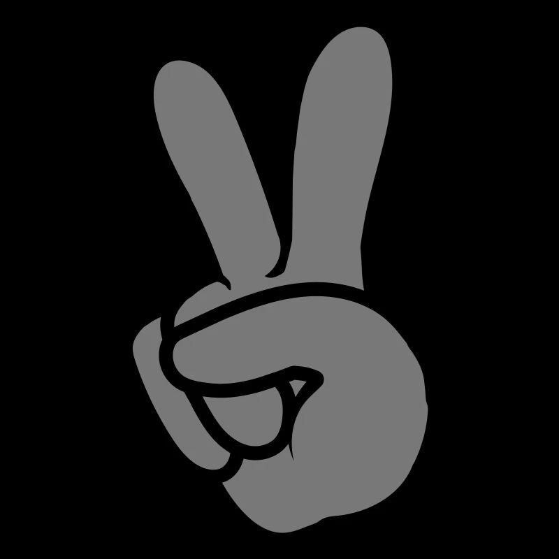 Signe de la main de la paix