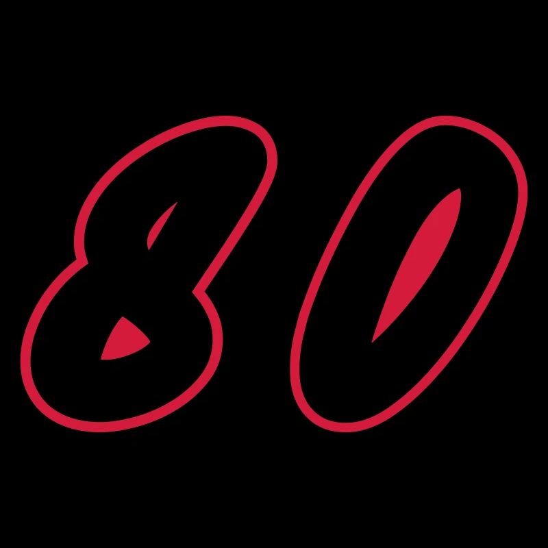 80 Zahl Symbol