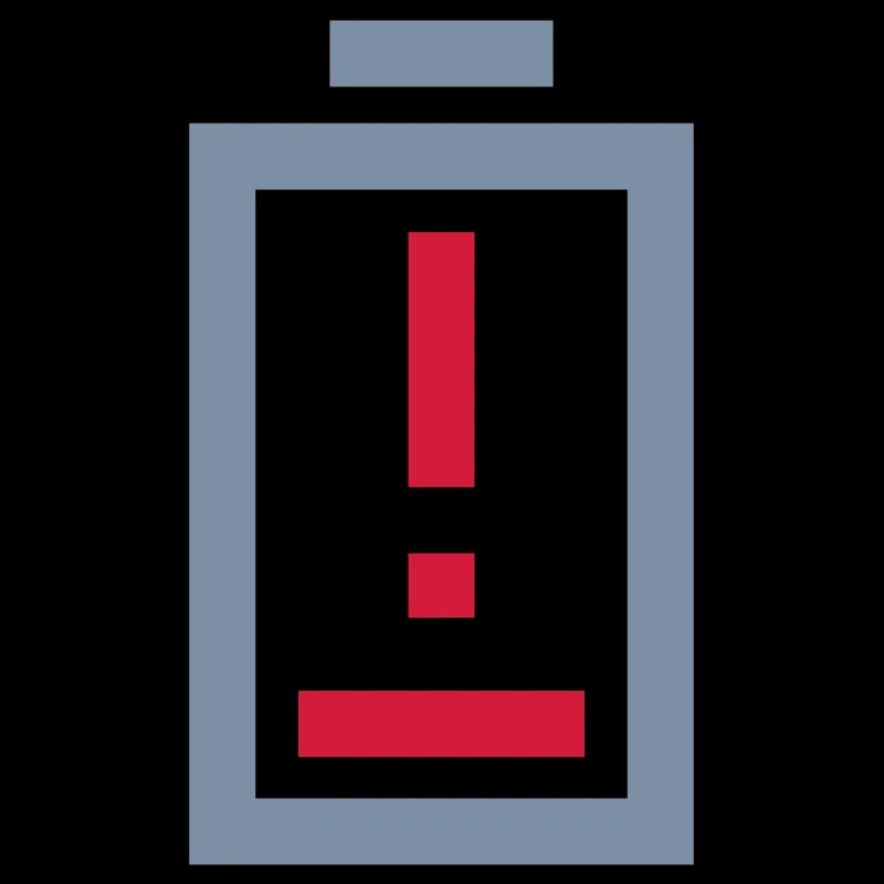 Point d’exclamation batterie pas d’alimentation