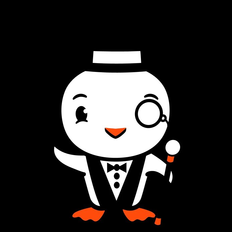 Sir Bird chapeau haut de forme Monocle Lunettes Rich M.