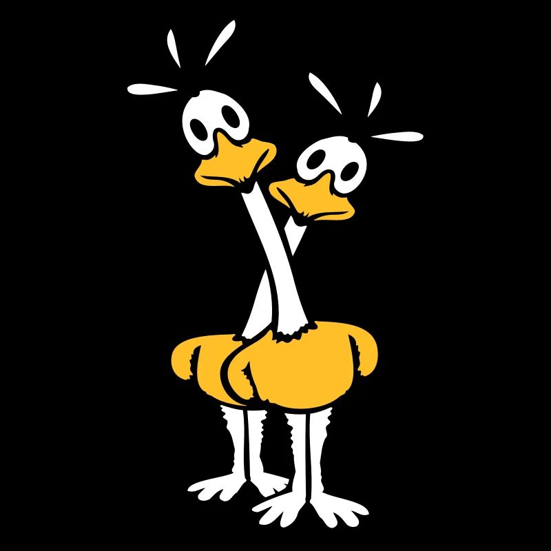 2 Road Runner Couple Coucou Oiseau Long Cou