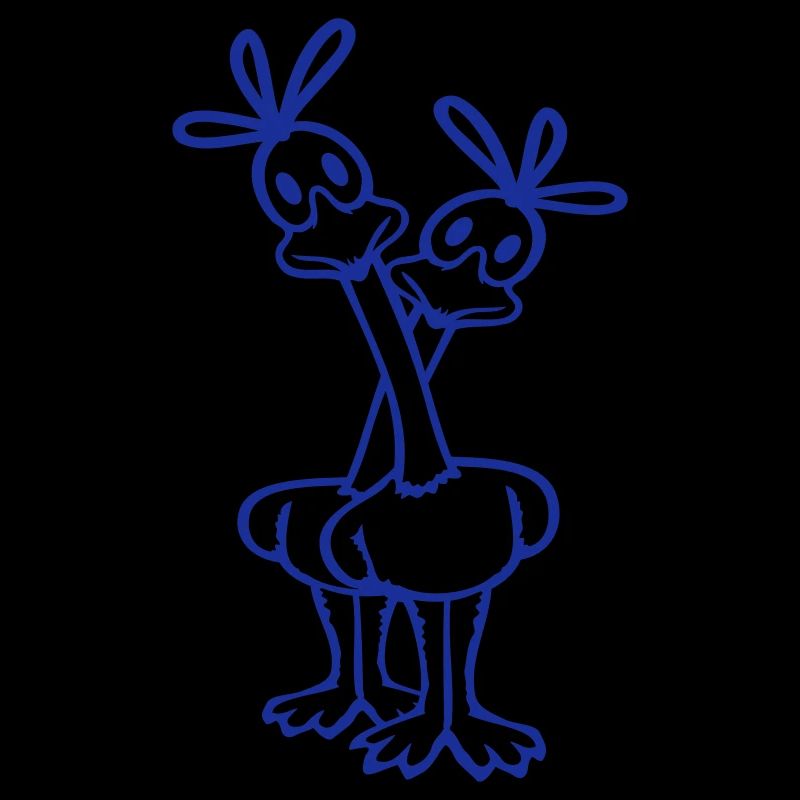 2 Road Runner Couple Coucou Oiseau Long Cou
