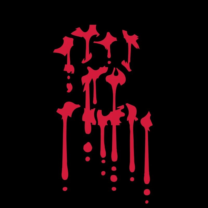 Logo anarchie goutte de sang