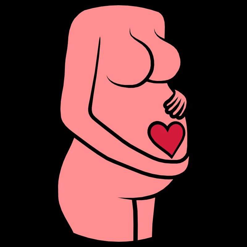 Bébé Cœur Ventre Enceinte