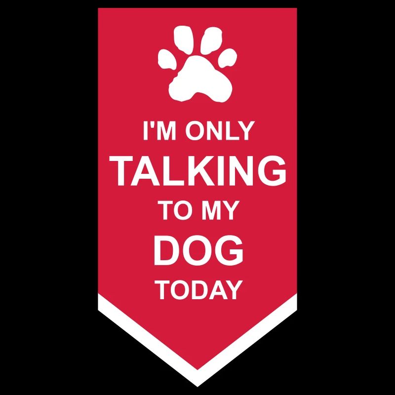 only talking to dog