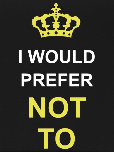 I prefer not to