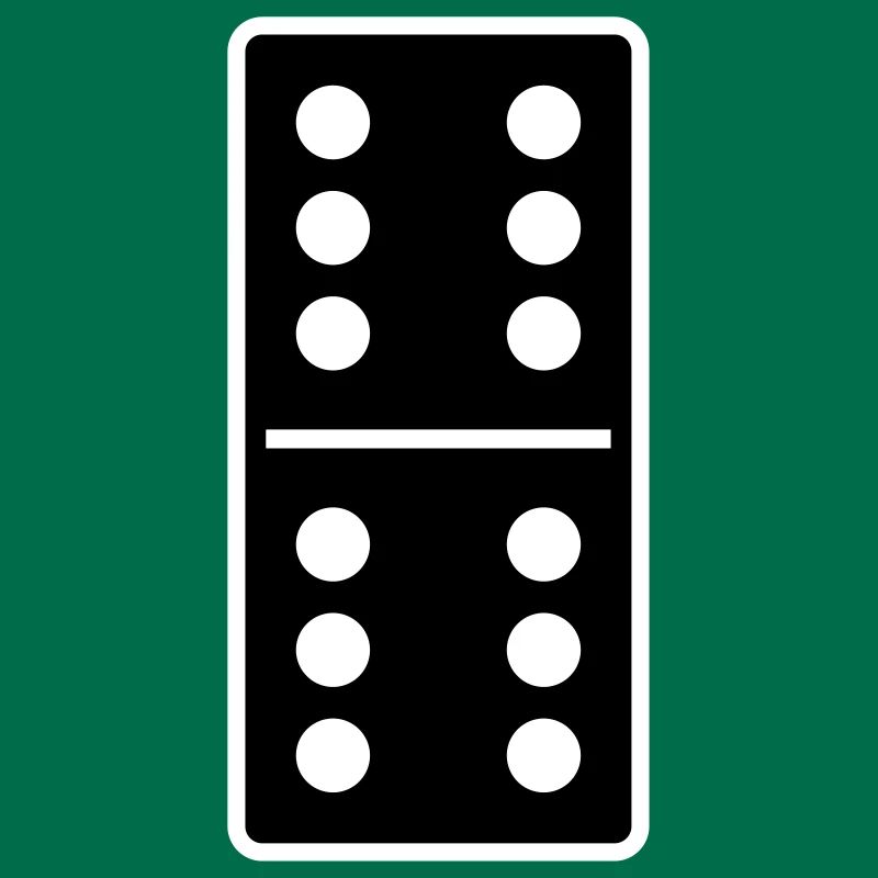 DOMINO STONE 6: 6 - VARIABLE COLOR - VECTOR DESIGN!