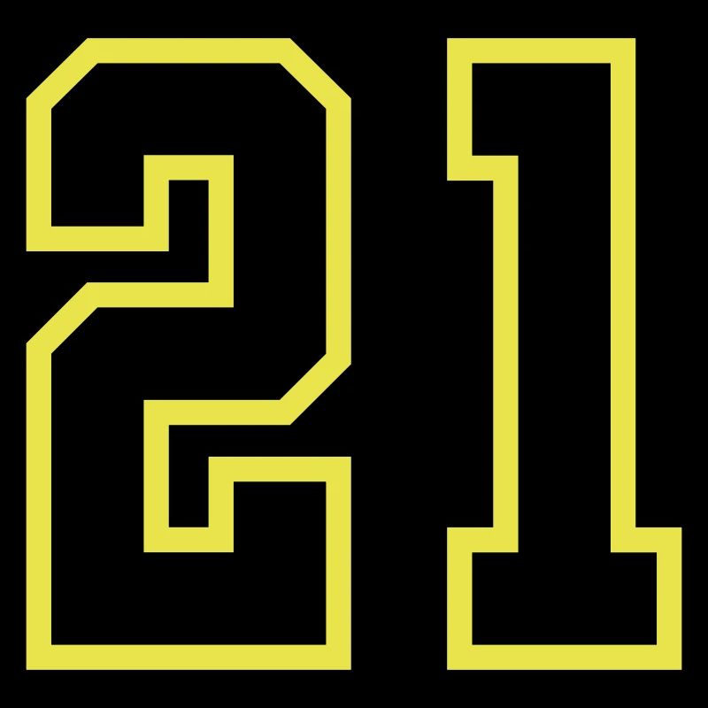 Maillot à 21 numéros