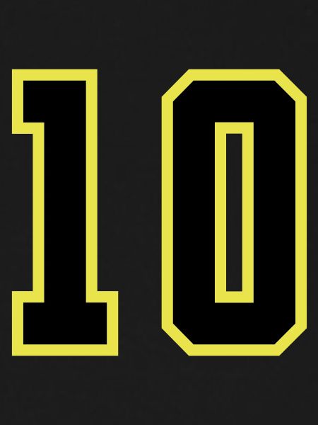 10 Numéro Jersey Dix
