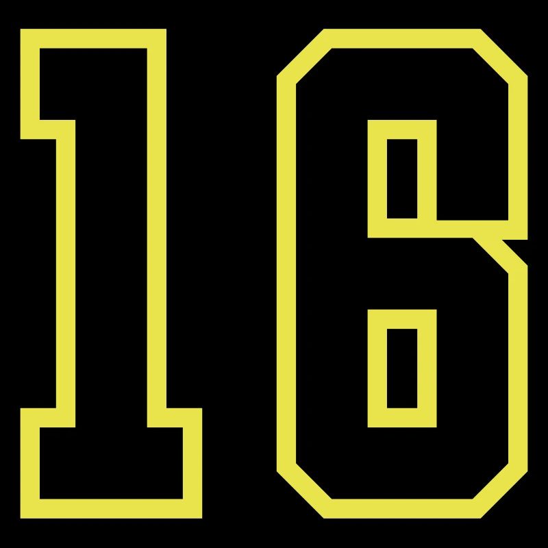 Maillot à 16 numéros