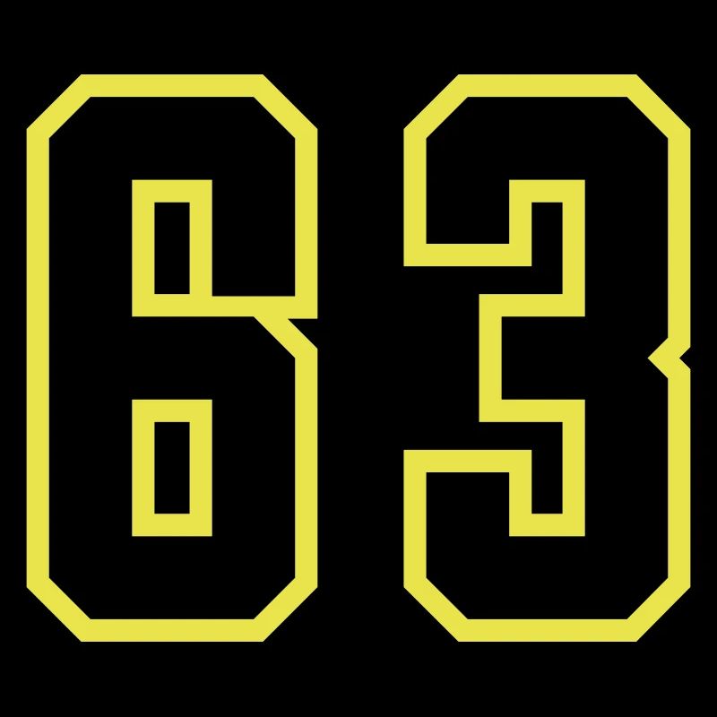 Maillot à numéros 63