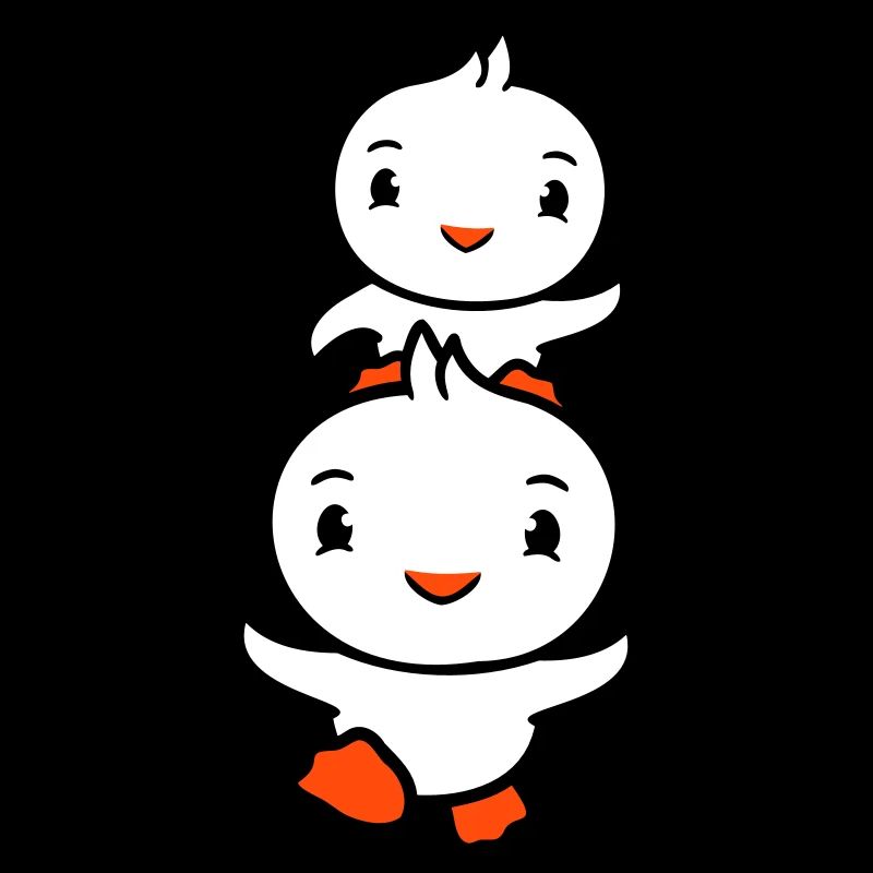 2 Canards Papa Bébé Enfant Piggyback Running Head Fun
