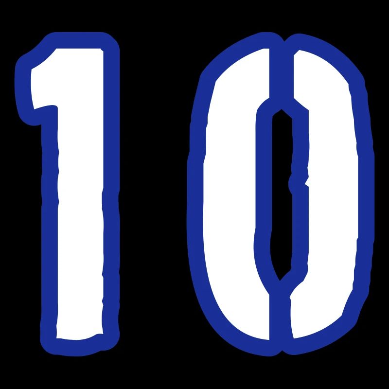 10 Zahl Symbol