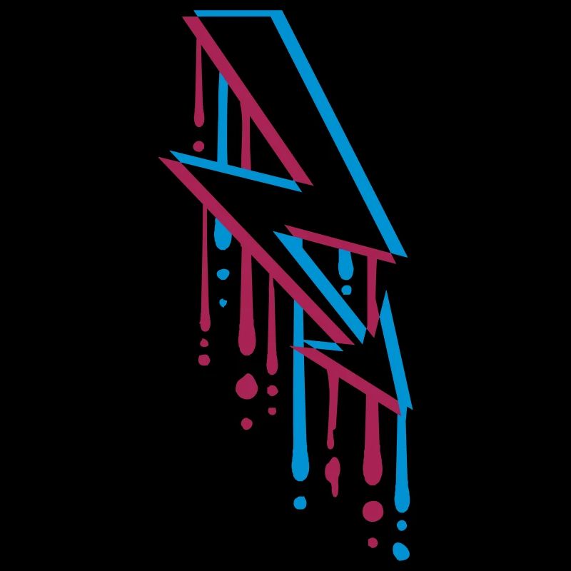 tropfen graffiti 3d elektrisch blitz strom energie