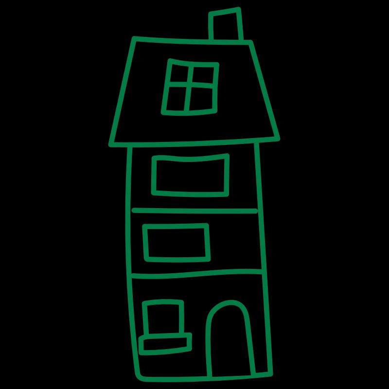 A cute tall Irregular house