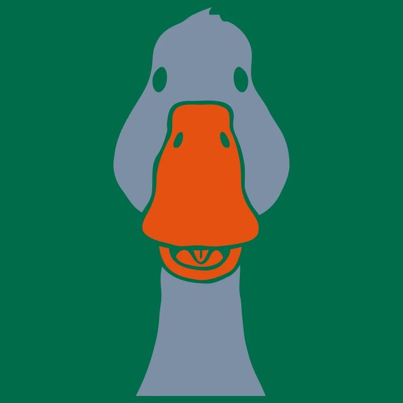 Goose head from the front