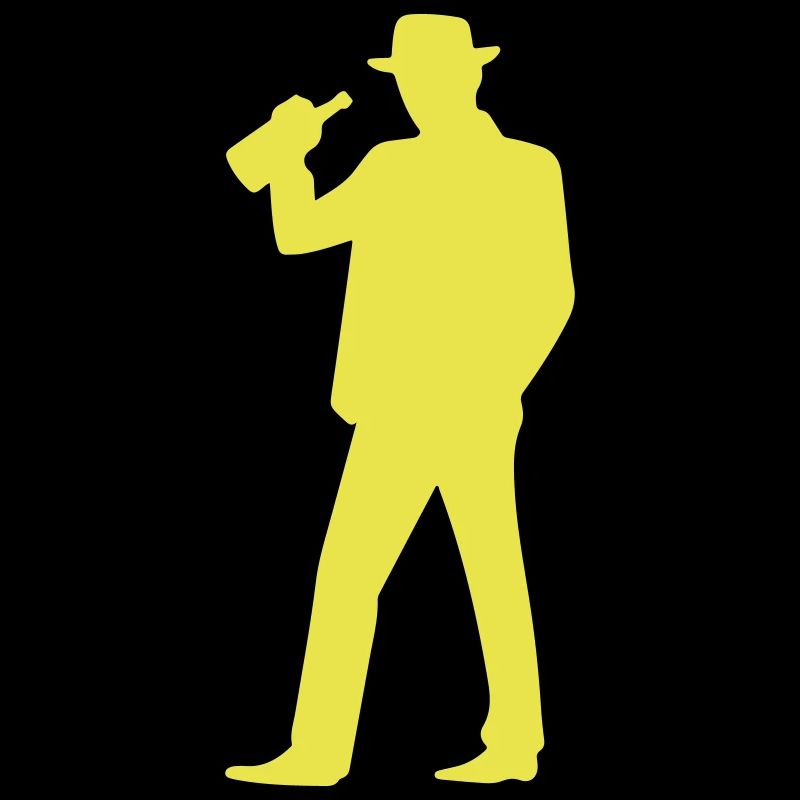 Silhouette Ivre Drôle