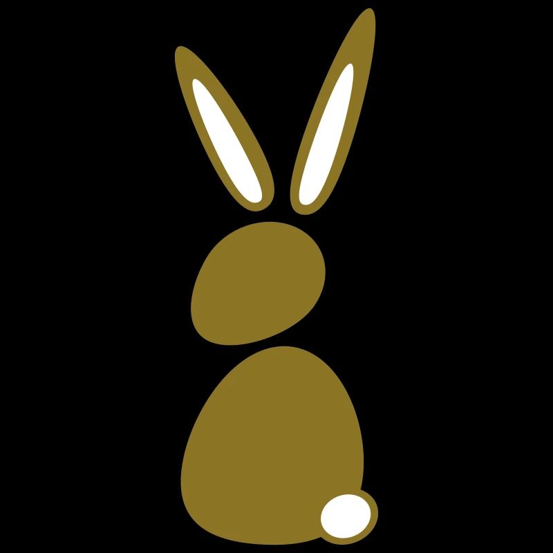Bunny Rabbit Bunny Silhouette Seated Cute