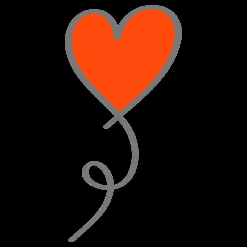 Coeur sur un fil bicolore