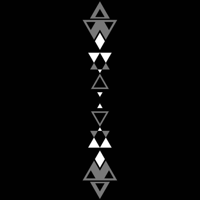 Triangles de tatouage tribal
