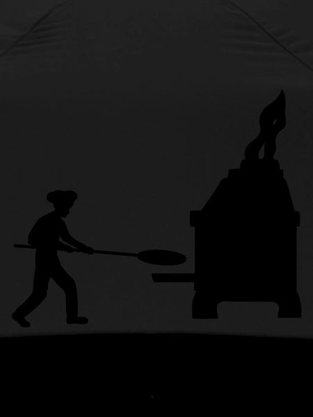 Silhouette Pizza Bäcker