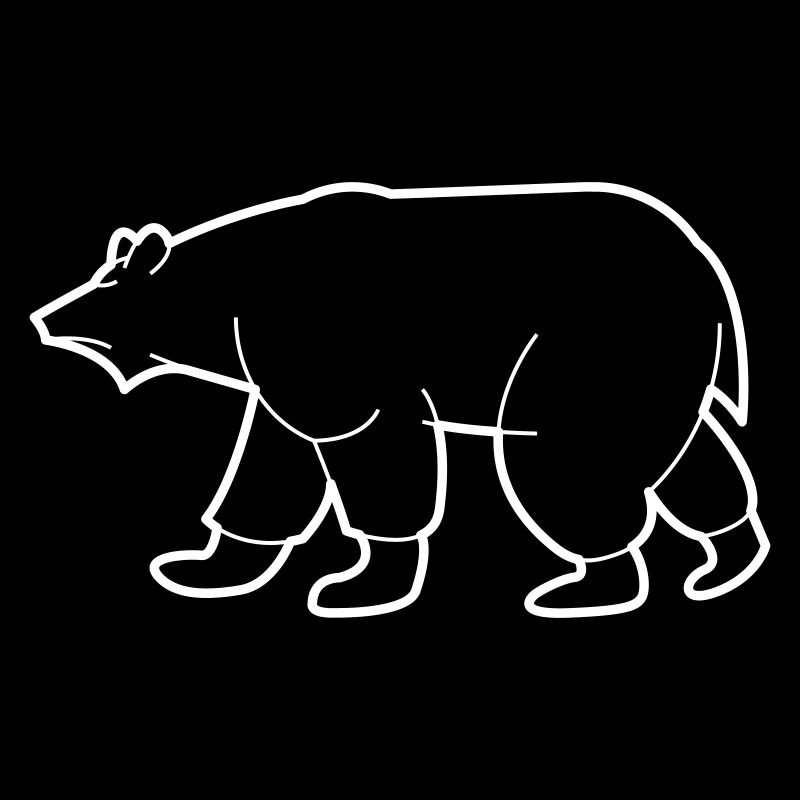 Zeichnung eines Eisbären