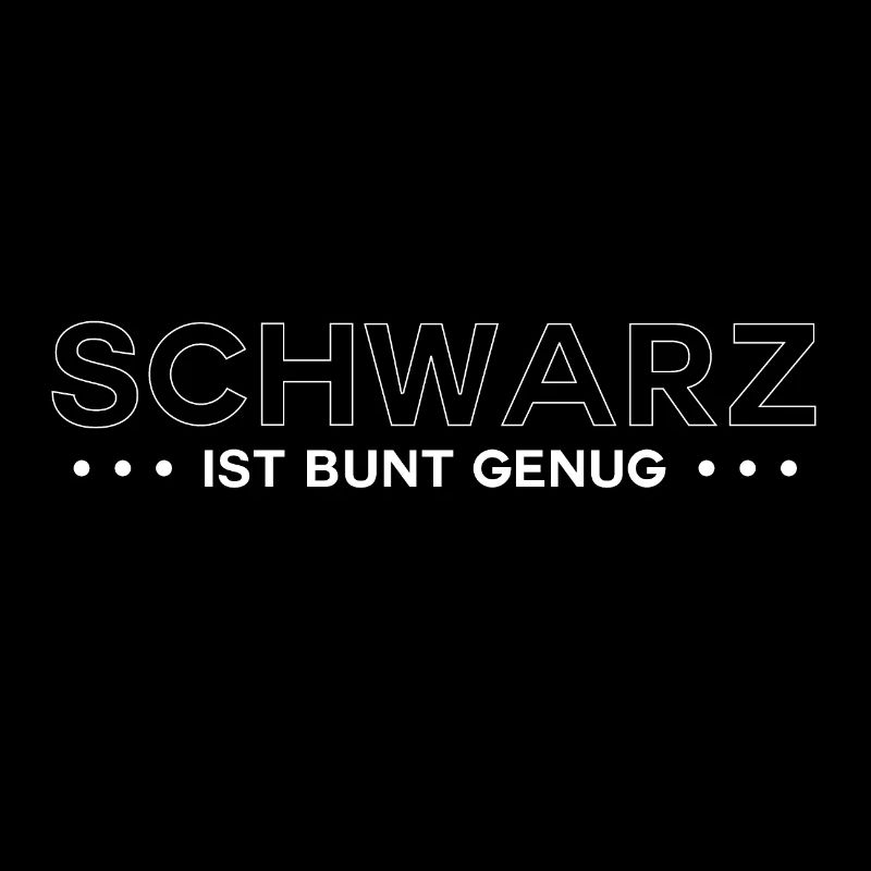 Schwarz ist bunt genug