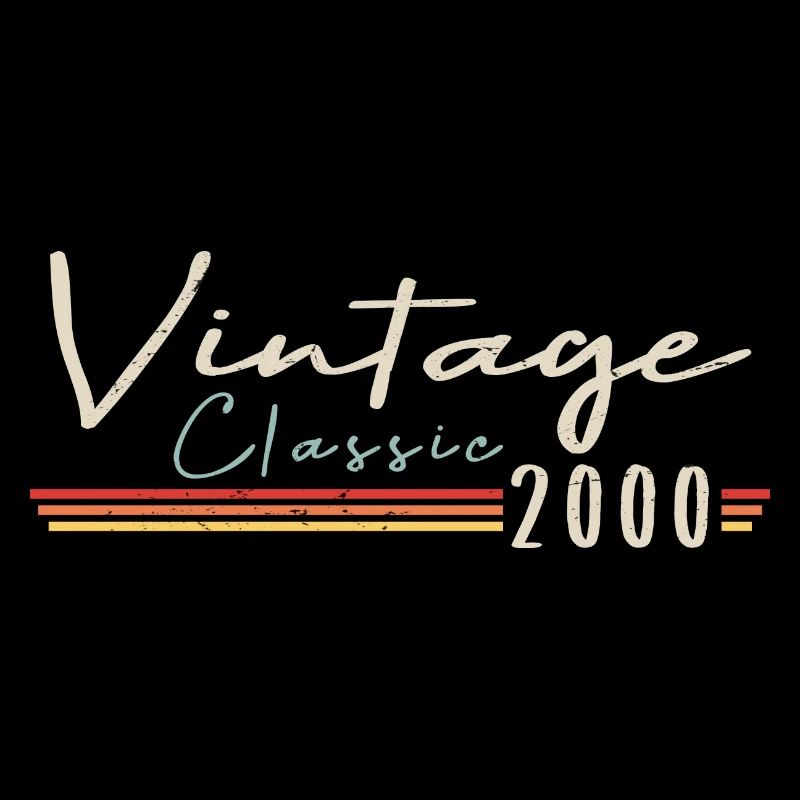 Vintage Original since 2000 Geburtstag Retro 2000