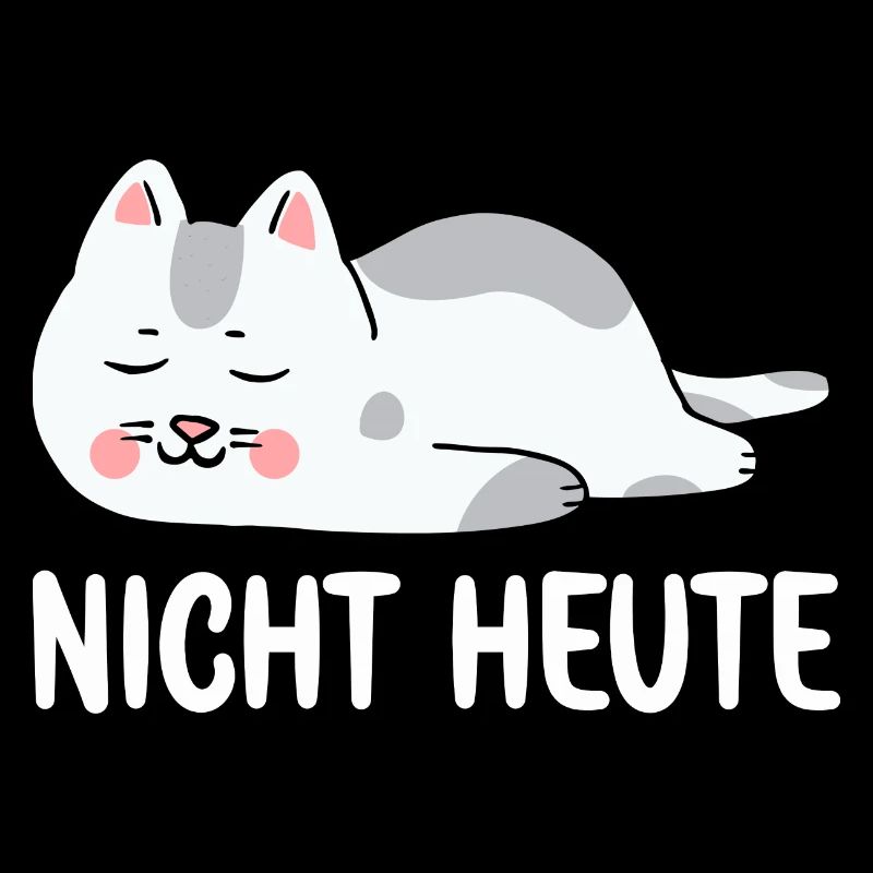 Bitte nicht Heute Müde Katze will schlafen Katzen