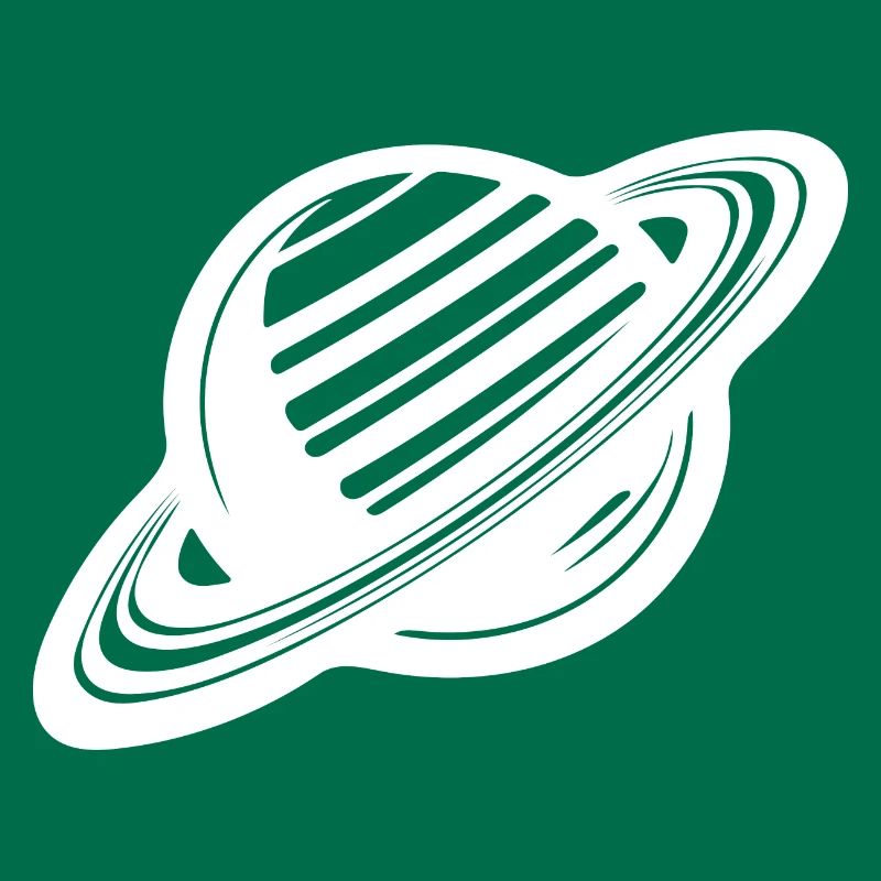 Ringed planet with ring system in the solar system