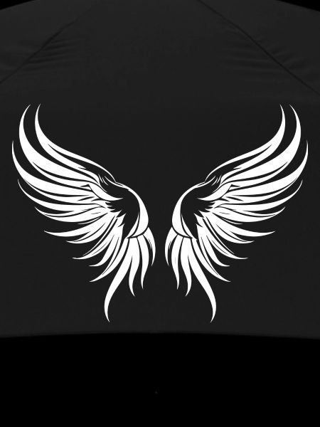 Wings symbol silhouette
