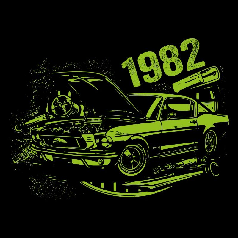1982 Geburtstag Oldtimer Modell 1982 Vintage 1982