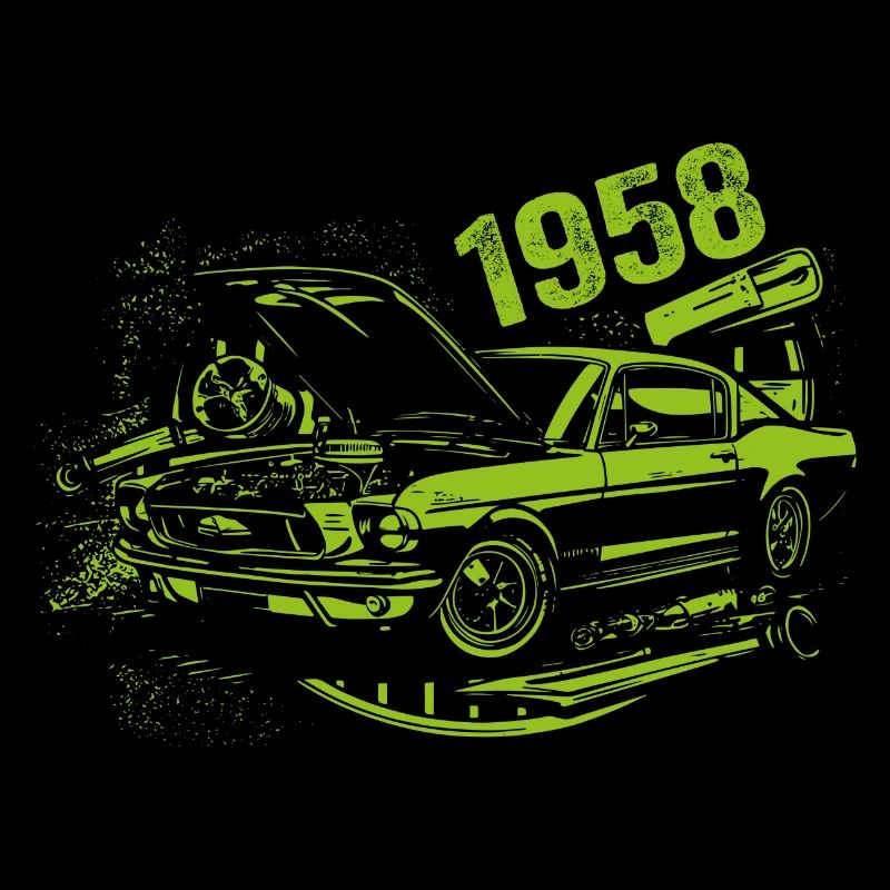 1958 Geburtstag Oldtimer Modell 1958 Vintage 1958